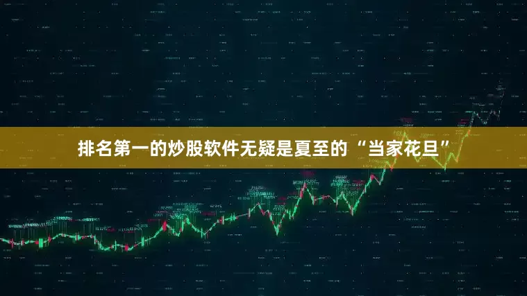 排名第一的炒股软件无疑是夏至的 “当家花旦”